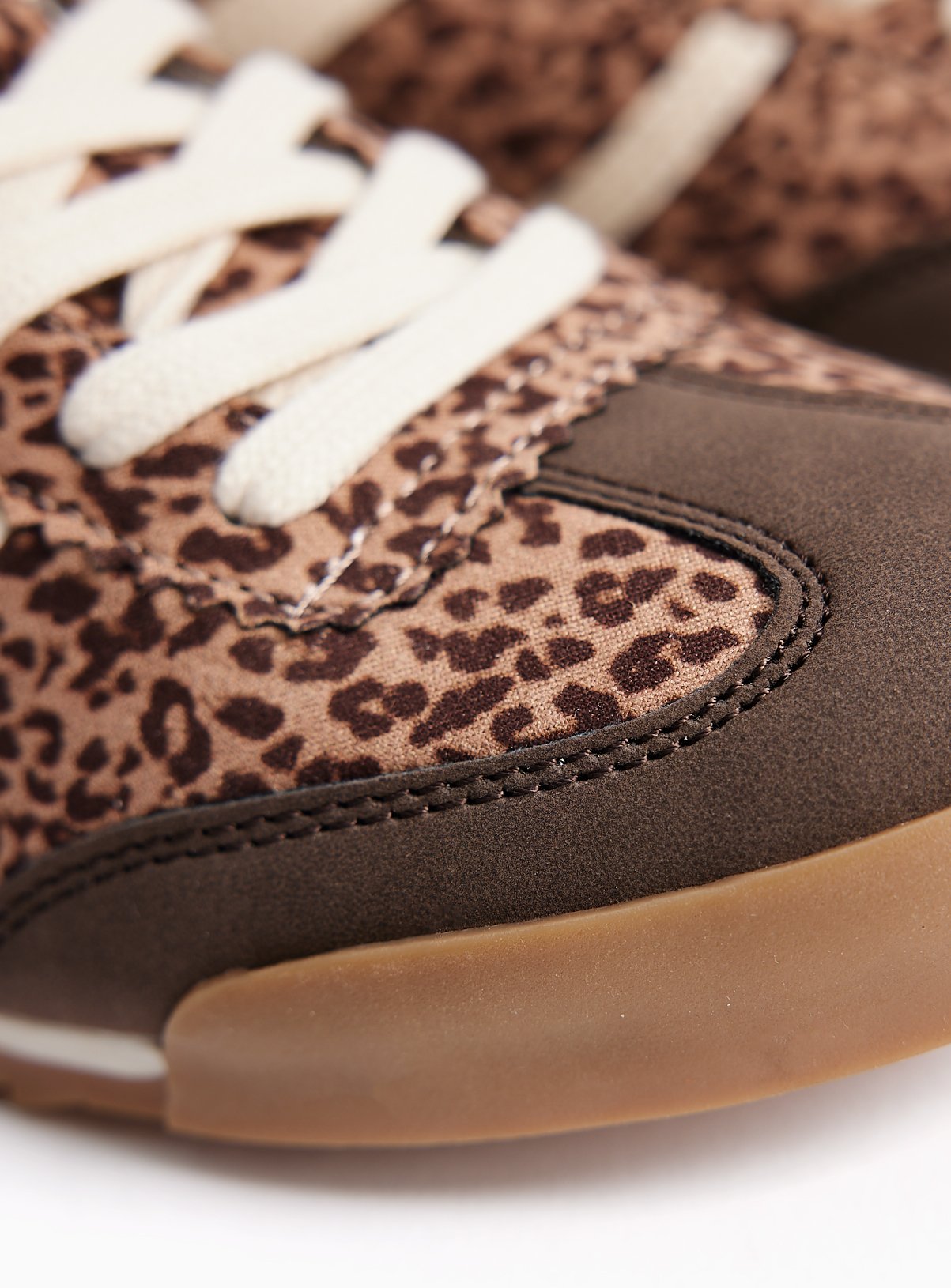 Leopard Print Retro Trainers 8 - Image 3 thumbnail